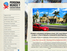 Tablet Screenshot of congreso.logoterapia.pe